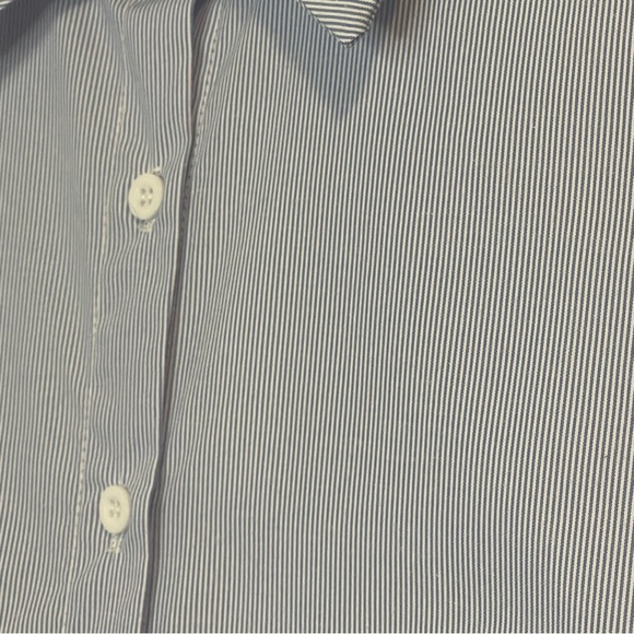 Avantlook Blue Striped Button up LS Shirt L NWT - Picture 2 of 7